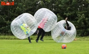 inflatable zorb ball makes people excited
